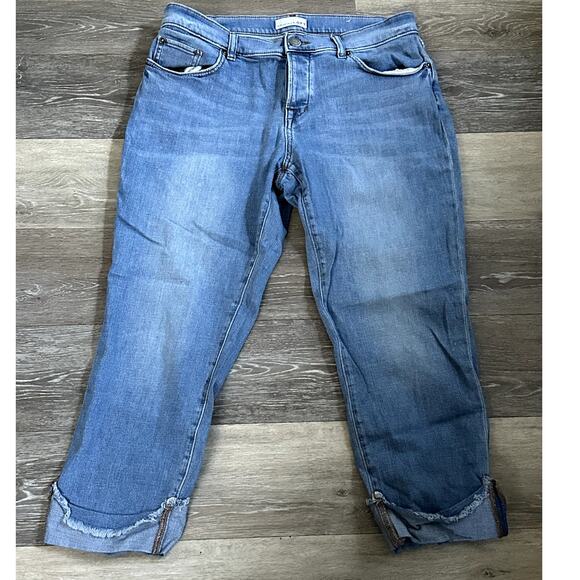 Loft Crop Pants Button Fly Size 8 Petite 29 - Picture 1 of 2